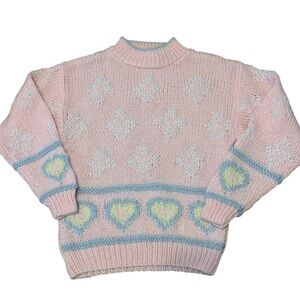 Soft Pink Pastel Women's Cowl Neck Sweater Sz M